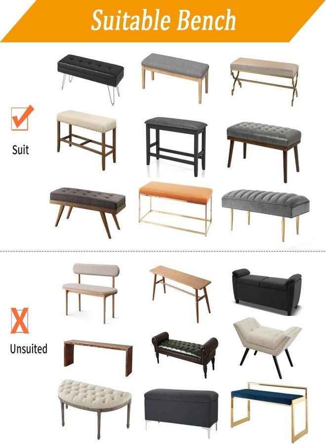 غطاء مقعد بيانو مخملي من أونيت، غطاء مقعد غرفة طعام ناعم قابل للتمدد، غطاء مقعد قابل للتمدد لمقعد البيانو، مقعد طويل لغرفة المعيشة (أخضر زيتوني، متوسط) - Image 4